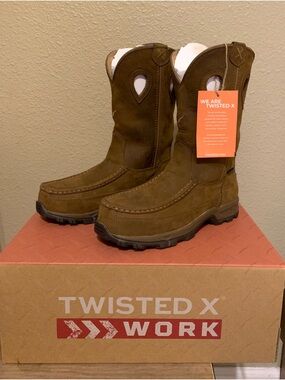 Twisted X Brown Work Boots